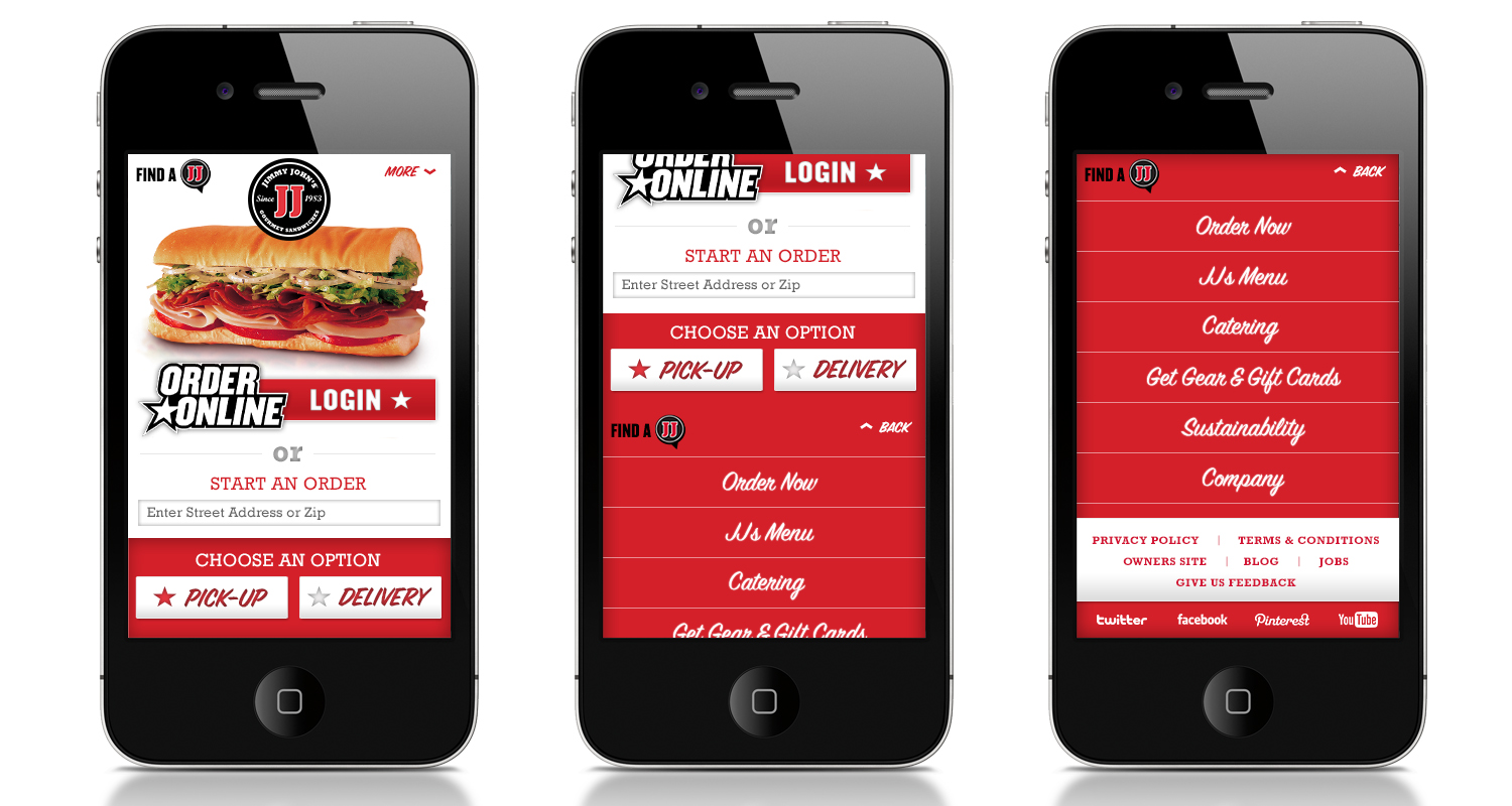 Fluid direction 1: mobile content and navigation states.