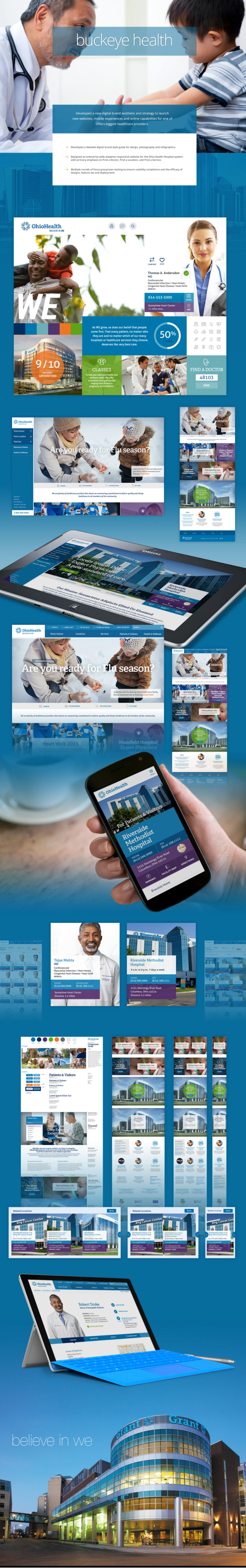 OhioHealth: Unifying Digital Brand, Content, and Care — visual case study 1 by JT Anderson
