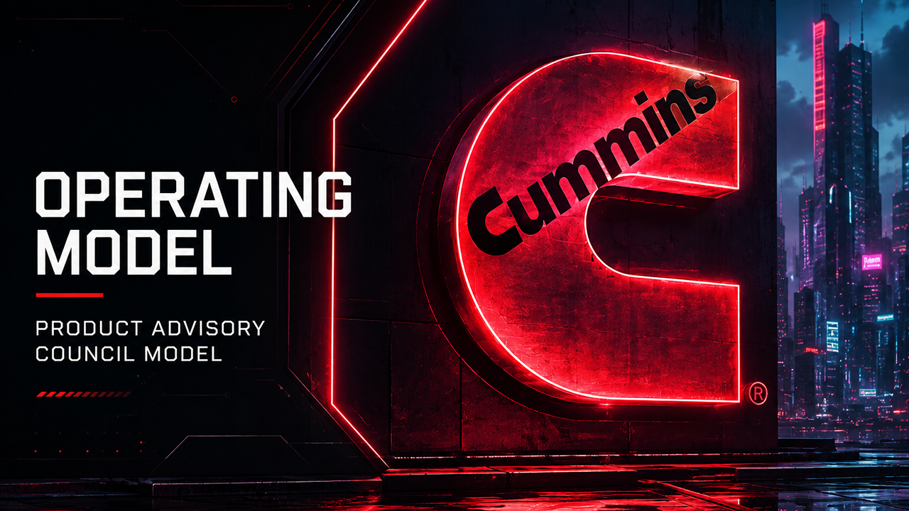 Cummins: Product Advisory Operating Model — Operating Model + Product Governance | JT Anderson portfolio