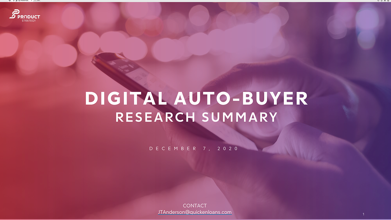 Rocket Auto / Product & Engagement Strategy — Research-Led Product Strategy | JT Anderson portfolio